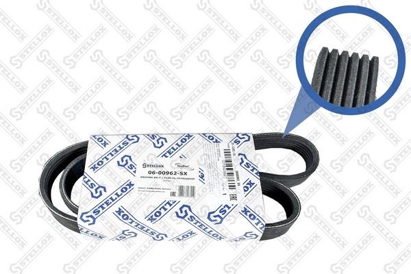 ремень поликлиновой! 6PK962\ Fiat Ducato 1.9TD 94-02 06-00962-SX STELLOX