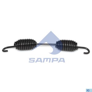 Пружина SAF полуприцепа колодок стяжная (220х29.5х4.7) SAMPA 075035 SAMPA