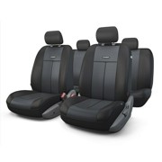 Авточехлы универсальные полиэстер/сетка (AIRBAG) черные (9 предм.) AUTOPROFI TT902MBKBK AUTOPROFI