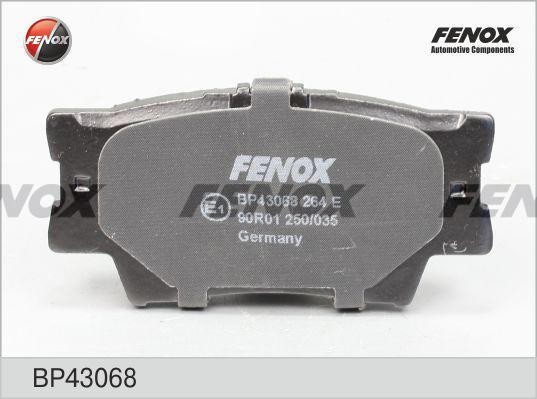 Колодки диск задние Toyota Camry 06-, RAV 4 III 08- BP43068 BP43068 FENOX