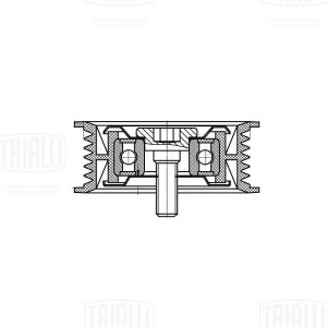 Ролик привод. ремня Mercedes Sprinter (06-) 2.1d [OM651] (опор.) ребрист. (CM 50 CM 5098 TRIALLI