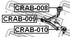 Сайлентблок CRAB-009 CRAB-009 FEBEST