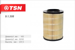 фильтр воздушный!\VW T4 1.8-1.9D/TD 90> 91308 TSN