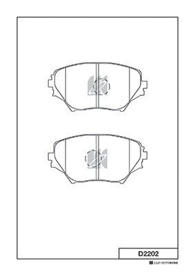 D2202-01 813 00=224555 !колодки дисковые п.\ Toyota RAV4 1.8/2.0 WTi/2.0D4-D 00> D2202 MK KASHIYAMA
