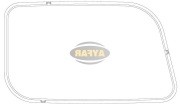 Стекло фары MERCEDES Actros MP2 (04-08) правой (без бортика) AYFAR C11576 AYFAR