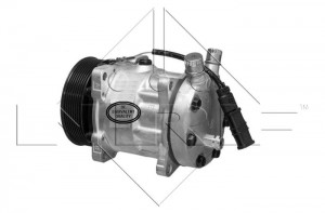 компрессор кондиционера! 24V d119 8пазов\ MAN TGA/TGX/TGS D0836-2876 02> 32706 NRF