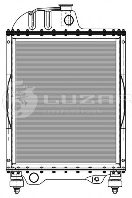 Радиатор МТЗ-80,82,Т-70С алюминиевый 4-х рядный LUZAR LRC0680 LUZAR