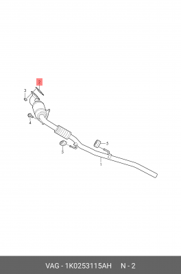 прокладка турбины 1K0253115AH 1K0 253 115 AH VAG