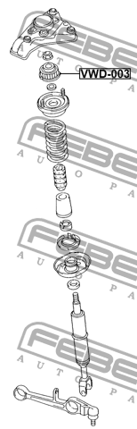 Отбойник переднего амортизатора VWD-003 FEBEST