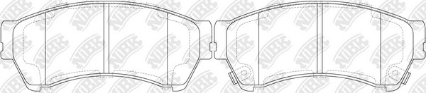 Колодки тормозные дисковые перед MAZDA 6 07 PN5806 PN5806 NIBK