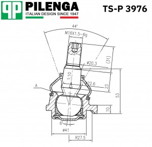 Опора шаровая нижняя VW T4 TS-P3976 TSP3976 PILENGA