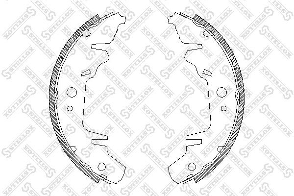 колодки барабанные! \ KIA Carnival all 99>, Chrysler Voyager all 96> 031-100-SX STELLOX