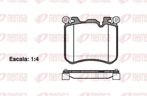 1413 00 [34116794880] !колодки дисковые п.\ BMW X6 M 08>/X5 (E70) M 07> 1413.00 REMSA