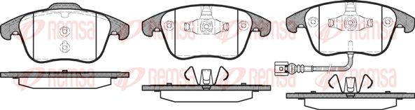 1219 21 [5N0698151] !колодки дисковые п.\ VW Tiguan 1.4TFSi/2.0TDi/2.0TFSi 07> 121921 REMSA