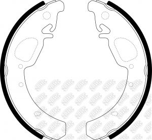 Колодки тормозные LADA Granta,Kalina,Priora задние (4шт.) NIBK FN0670 NIBK