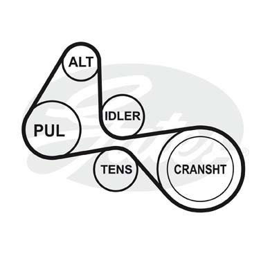 Ремень приводной поликлиновой 7PK1078 GATES 7-PK-1078 GATES