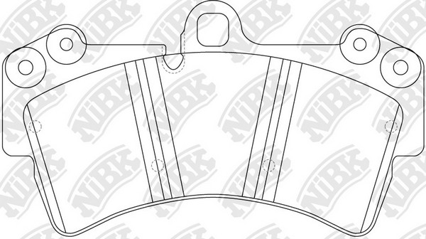 Колодки тормозные дисковые AUDI Q7 2011-2015 PN0346W PN0346W NIBK