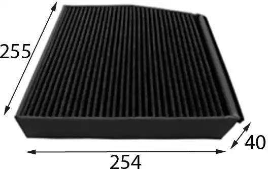 фильтр салона!угольный\MB W176/W246/C117 11> AC0186C JS ASAKASHI