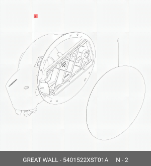 Корпус топливозаливной горловины 5401522XST01A 5401522XST01A HAVAL