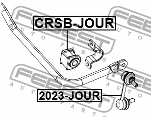 Втулка стабилизатора задняя D23 DODGE JOURNEY 2009-2012 CRSB-JOUR CRSB-JOUR FEBEST
