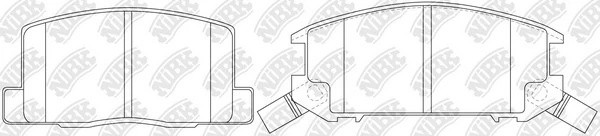 Колодки тормозные дисковые PN1276 PN1276 NIBK