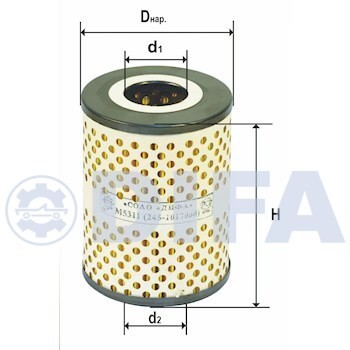 Элемент фильтрующий ЗИЛ-5301 масляный DIFA DIFA5311 DIFA