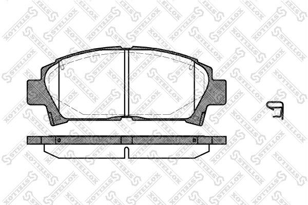 427 02=FDB928!колодки дисковые п.\Toyota Carina 1.6-2.0D 93-97/Avensis 1.6i-2.0T 438-002-SX STELLOX