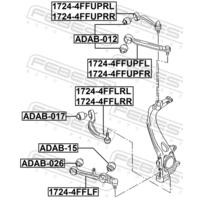 РЫЧАГ ПЕРЕДНИЙ НИЖНИЙ 1724-4FFLF 17244FFLF FEBEST