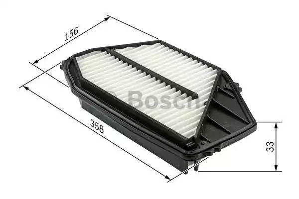 Фильтр воздушный CHEVROLET Spark (10-) BOSCH F 026 400 349 BOSCH