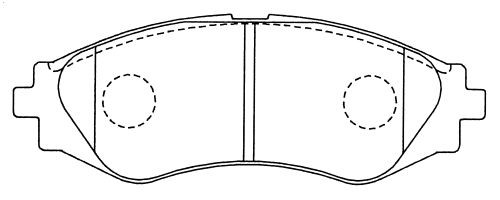 Колодки тормозные дисковые Chevrolet Evanda 05- D11125 D11125 MK KASHIYAMA