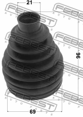 Пыльник ШРУСа внешний MAZDA DEMIO DY3/DY5 2002-2007 0517P-DY3 0517P-DY3 FEBEST