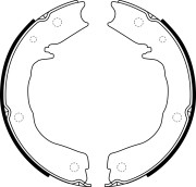 Колодки стояночного тормоза MITSUBISHI PAJERO III/IV 00- BS20626 BS20626 SB NAGAMOCHI