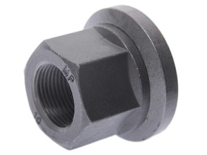 Гайка колеса ЕВРО КАМАЗ (H33 под ключ 32 с насечкой тефлон) MEGAPOWER 900-00-057 MEGA POWER