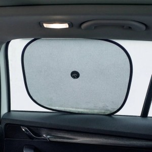 Шторка автомобильная для боковых стекол 44х36см присоска черная 2шт. AIRLINE ASPS-M-03 AIRLINE