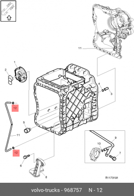 кольцо уплотнительное! пневматической пружины Audi Q7 07-15, VW Touareg 03-10 968757 VOLVO