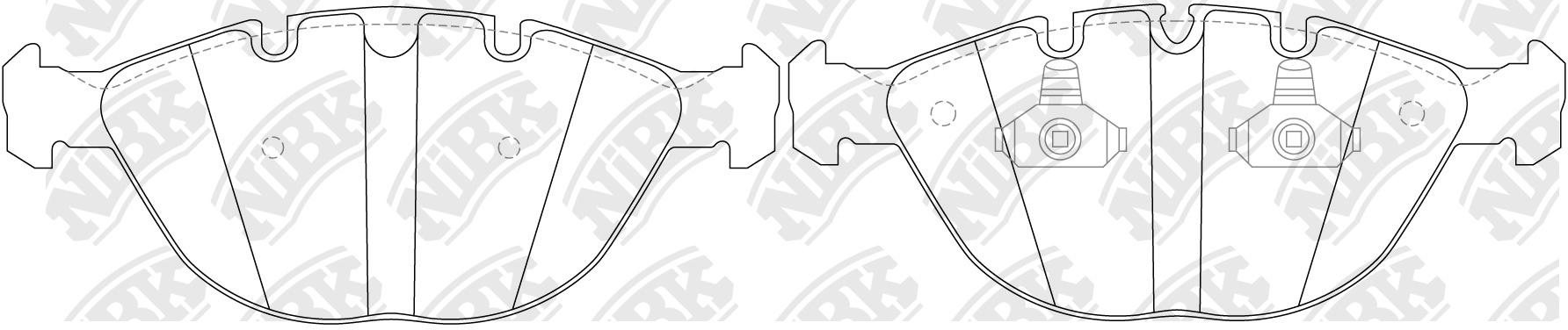 Колодки тормозные BMW X5 E53 (02-) (4.4/4.8) передние (4шт.) NIBK PN0336 NIBK