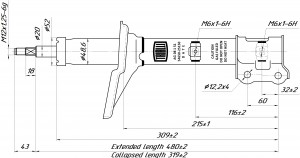 Амортизатор AG08151 TRIALLI