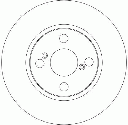 Диск тормозной передний TOYOTA COROLLA (E12) DF4403 DF4403 TRW