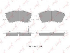Колодки тормозные дисковые передние BD-3407 LYNXAUTO