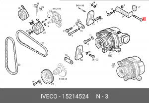 15214524 Болт 15214524 IVECO