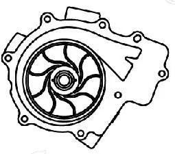 Насос водяной для а/м Mercedes-Benz Sprinter (06-) 2.1D [OM651] LWP1545 LWP 1545 LUZAR