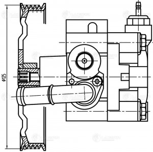 Насос ГУР для а.м Suzuki Grand Vitara 05- 2.0i LPS2401 LPS 2401 LUZAR