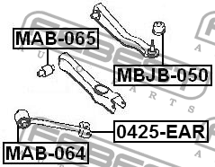 MITSUBISHI GALANT  92-96 MAB-065 FEBEST