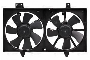 Э/вентиляторы охл. с кожухом (2 вент.) для а/м Nissan Almera Classic (05-) LFK 1410 LUZAR