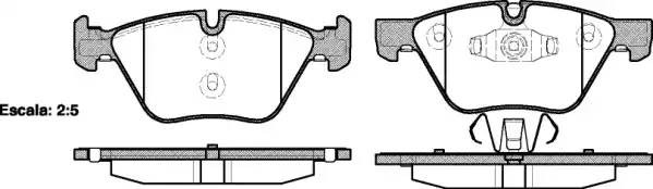1052 10 P06040 !колодки дисковые п.\ BMW E81/82/87/88/90/92 2.0-3.0i/2.0D 04> 105210 REMSA