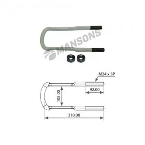 Стремянка рессоры [L=310 H=105 M24x3P] 100.093 MANSONS