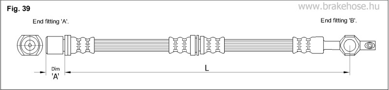 Шланг тормозной передний FT3666 FT3666 K K