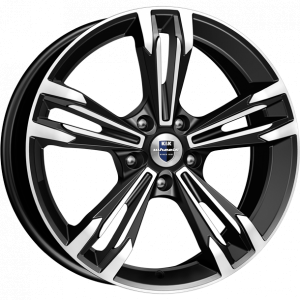 КиК Каррера 18.0 / 7.0J PCD 5x100.00 ET 45.00 ЦО 67.10 Литой / Черный с полирова 30349 K K WHEELS