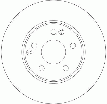 Диск тормозной передний MERCEDES W202, W203, W210 DF4180 DF4180 TRW