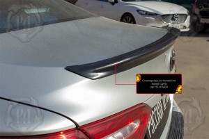 ST074600 спойлер на крышку багажника Toyota Camry XV70 2017-2021 глянец под покр ST074600 RUSSKAYA ARTEL